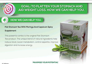 Open image in slideshow, Flat Stomach Tea Moringa and Capsicum
